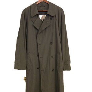 London Fog Men’s Raincoat – Size 36R | Zip-Out Wool Lining | Classic Trench Styl